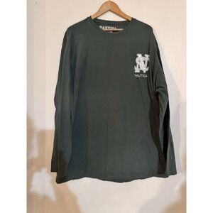 Vintage 90s 2000s Y2K Style Nautical Tee Long Sleeved Tshirt Men's Xxl